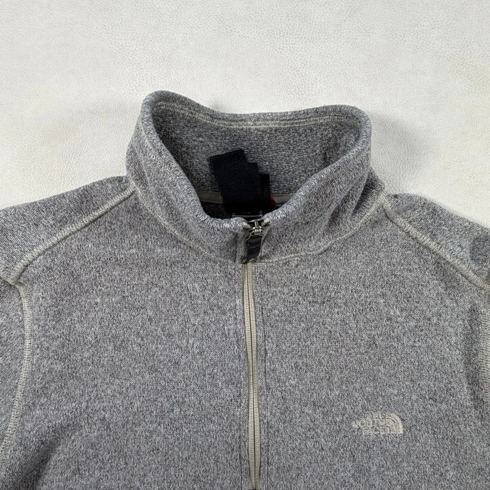 The North‎ Face Mens Small Gordon Lyons 1/4 Zip Fleece Pullover Heather Gray
